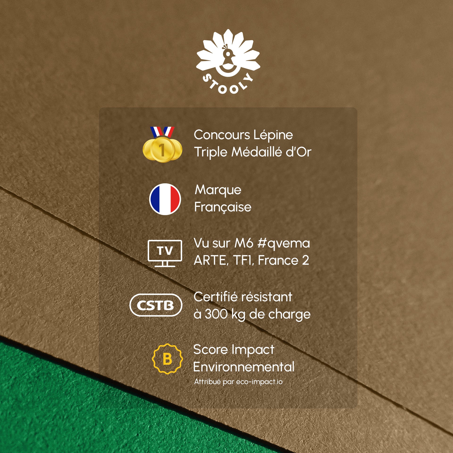 Tabouret pliable, Léon