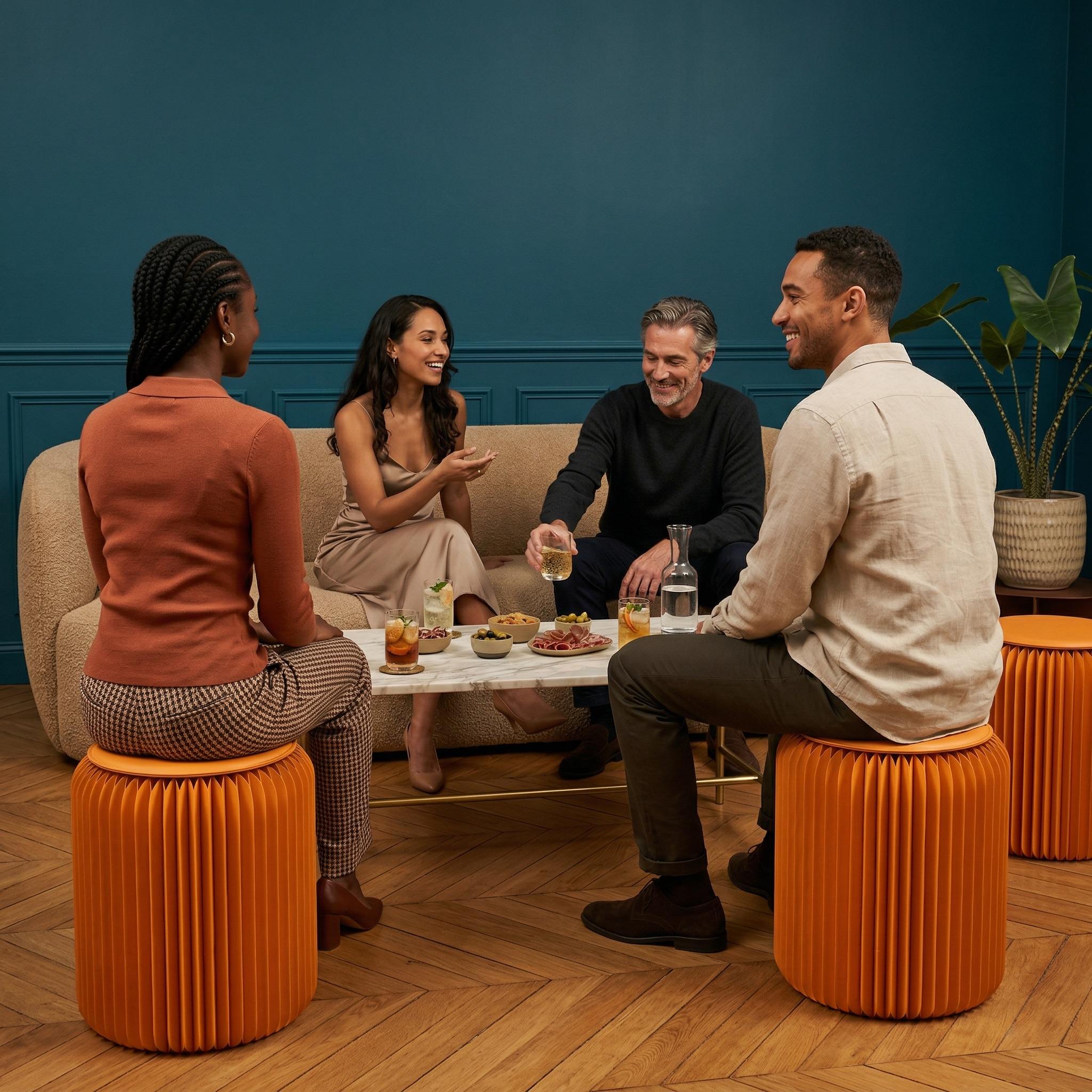 Tabouret pliable, Léon