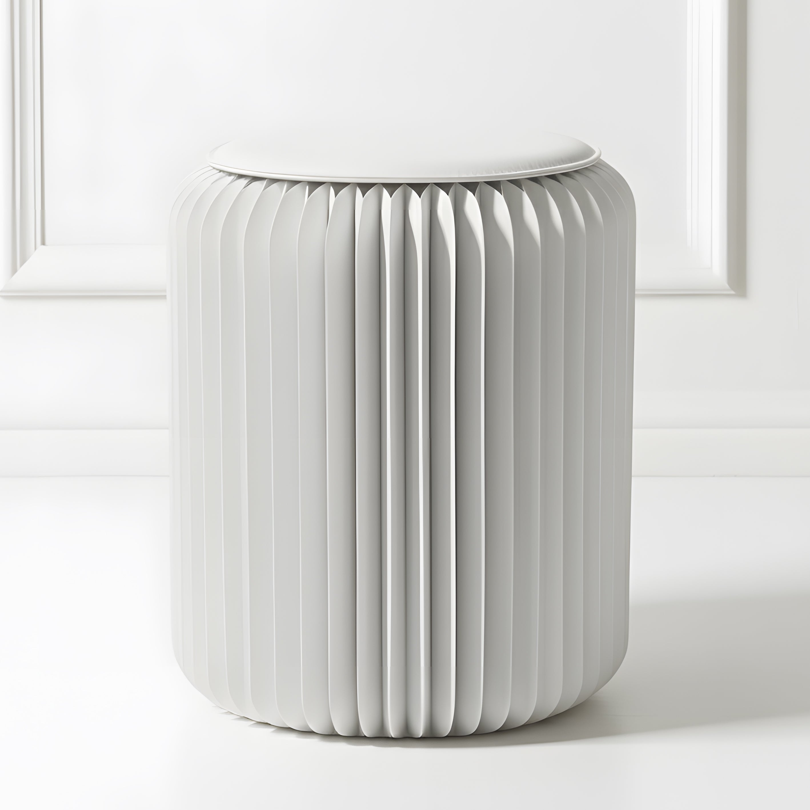 Tabouret pliable blanc Sacré - Cœur, Léon - Stooly