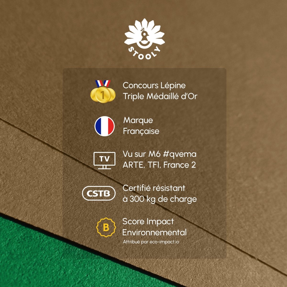 Tabouret pliable, Léon - Stooly