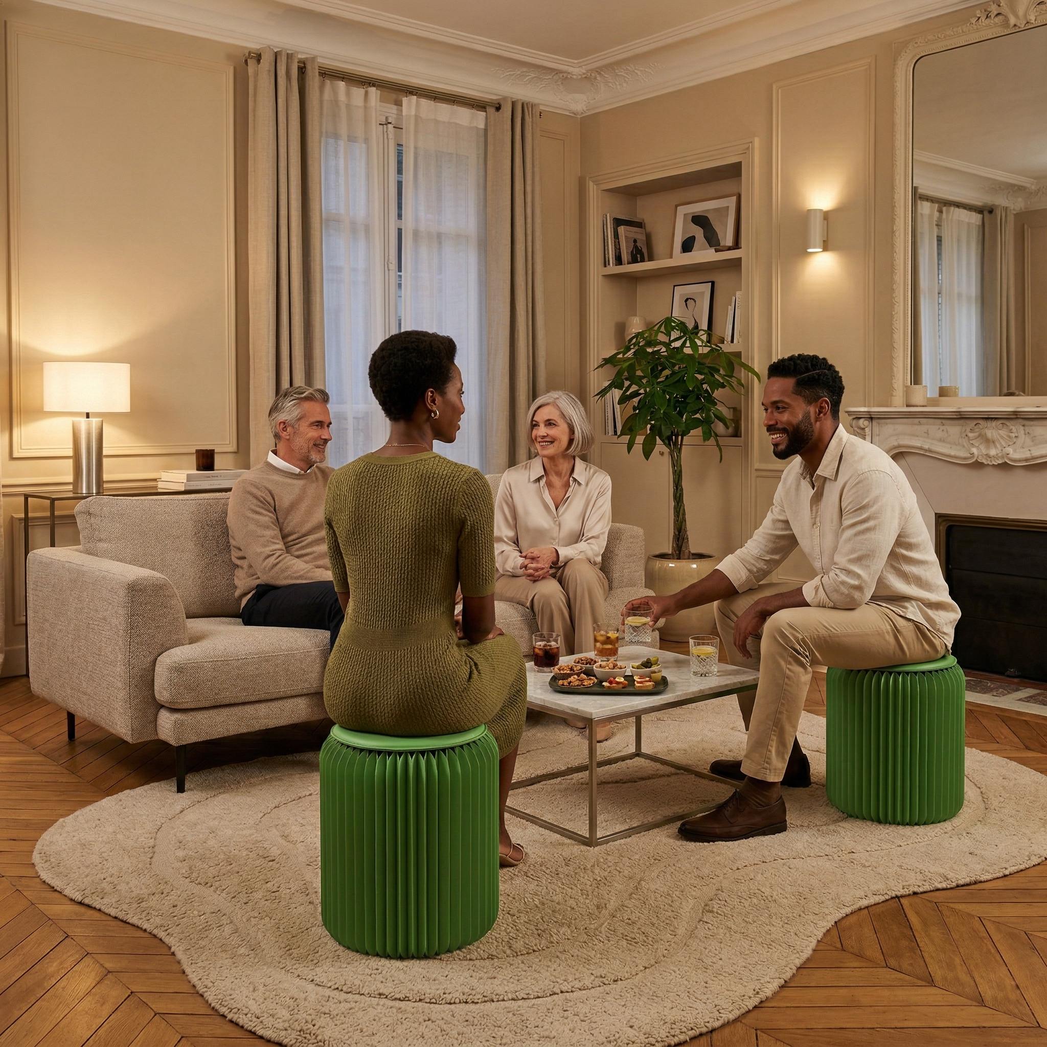 Tabouret pliable, Léon