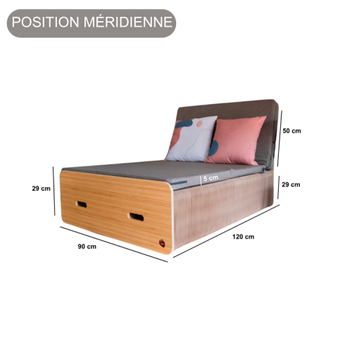 Dimension du lit position méridienne
