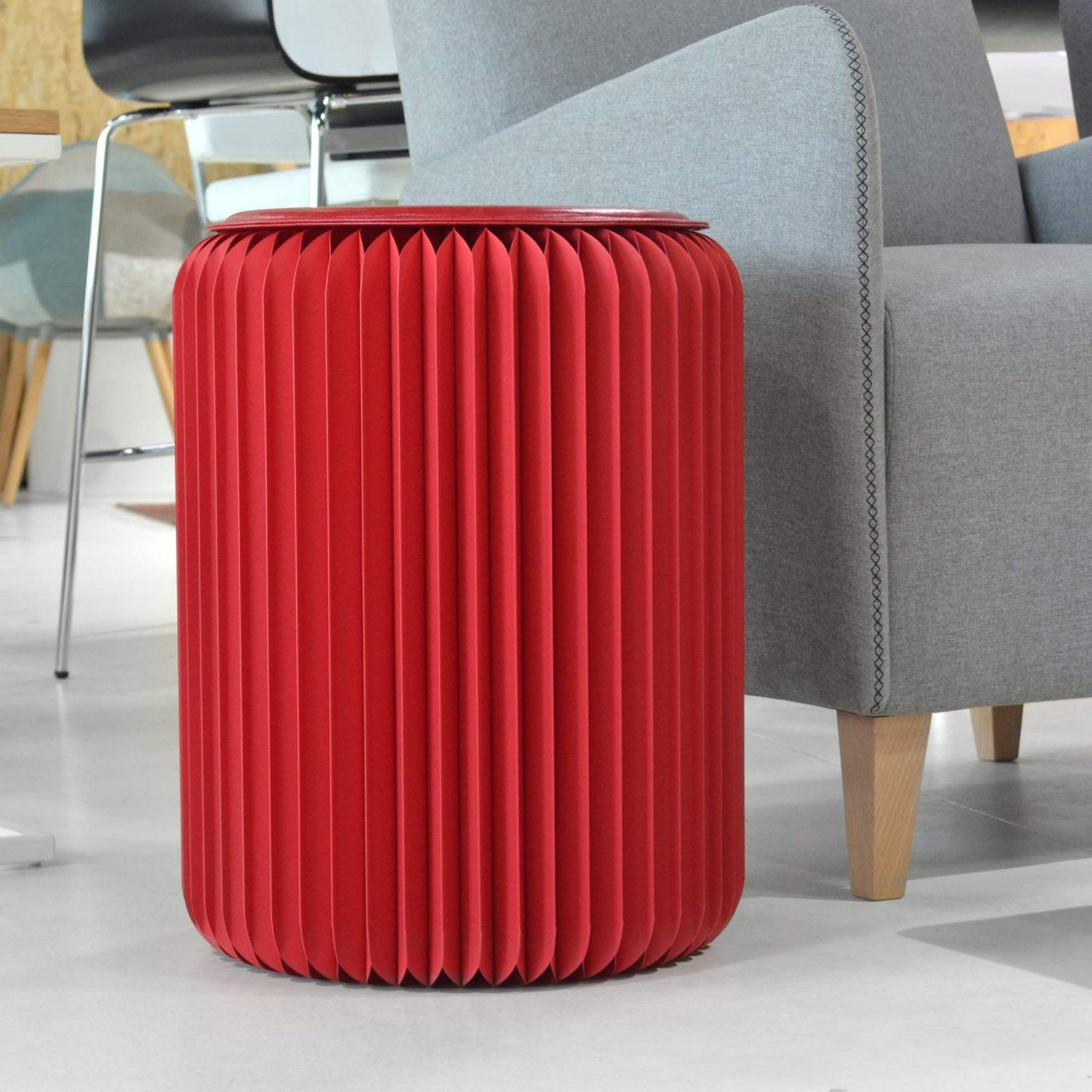 Tabouret pliable Rouge Pigalle, Léon - Stooly