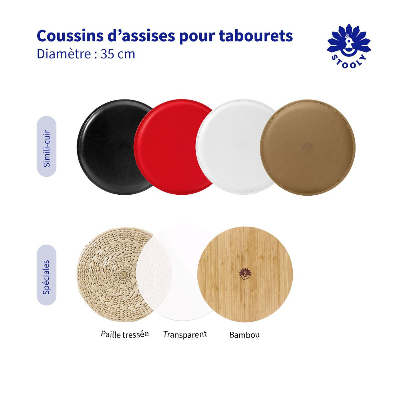 Tous les coussins d'assise 35 cm