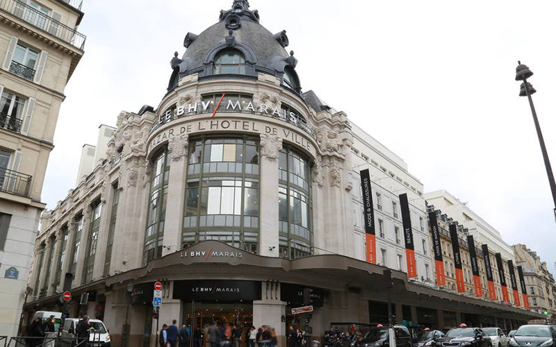 Vue sur la boutique BHV Marais