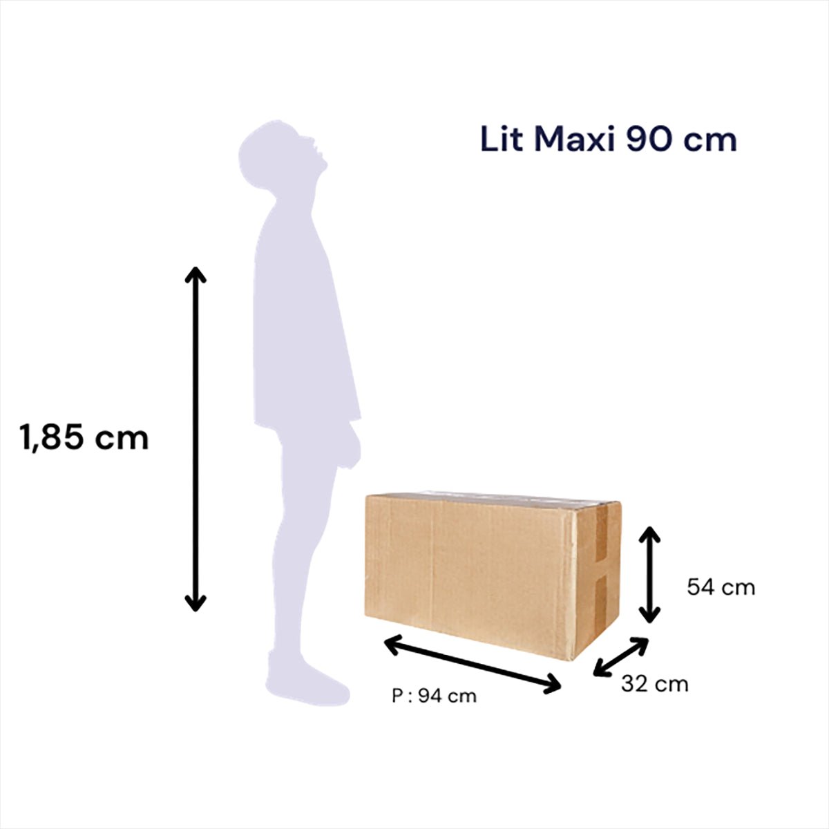 Lit pliable - Sommier avec matelas, Jules Maxi - Stooly