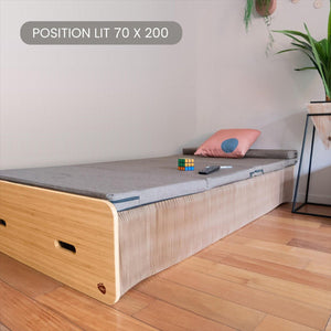 Lit pliable - Sommier avec matelas, Jules Médium - Stooly