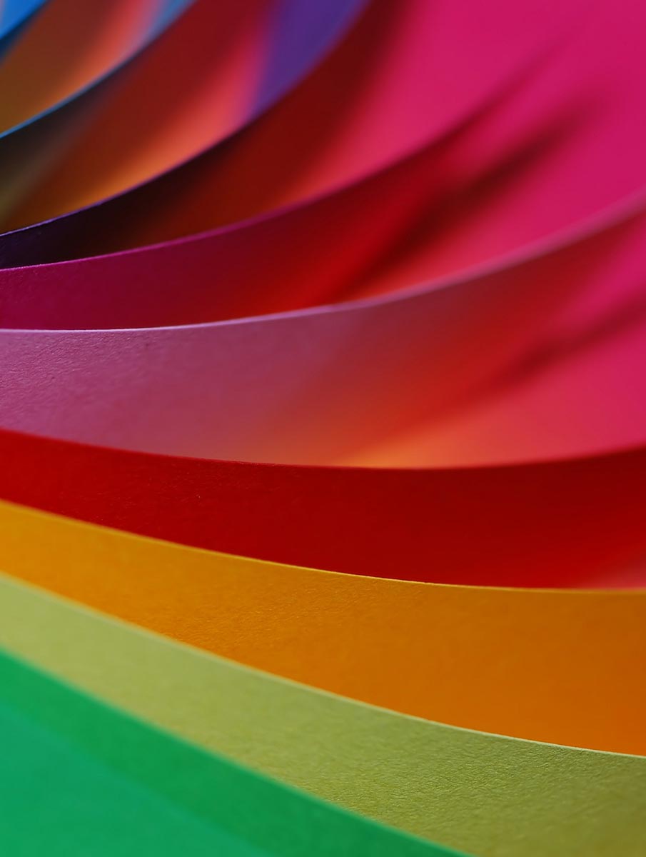 Papier de plusieurs couleur