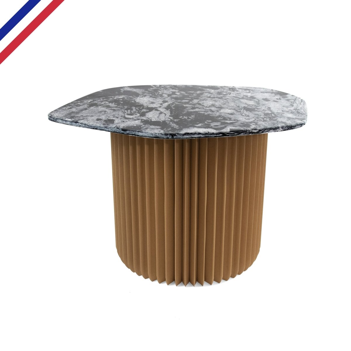 Table basse pliable & plateau effet marbre - Anga x Stooly - Stooly