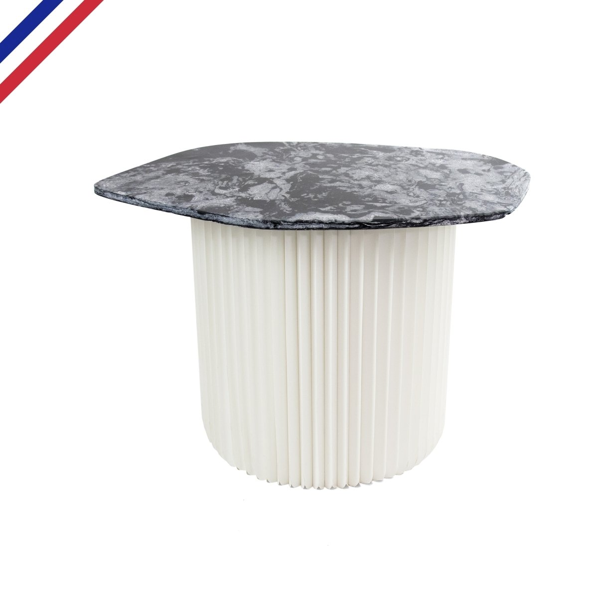 Table basse pliable & plateau effet marbre - Anga x Stooly - Stooly