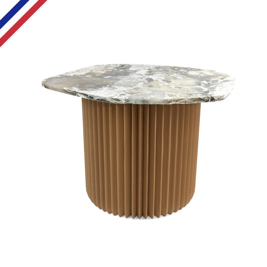 Table basse pliable & plateau effet marbre - Anga x Stooly - Stooly