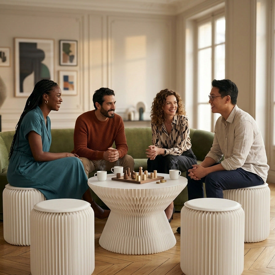 Foldable butterfly table, Marie