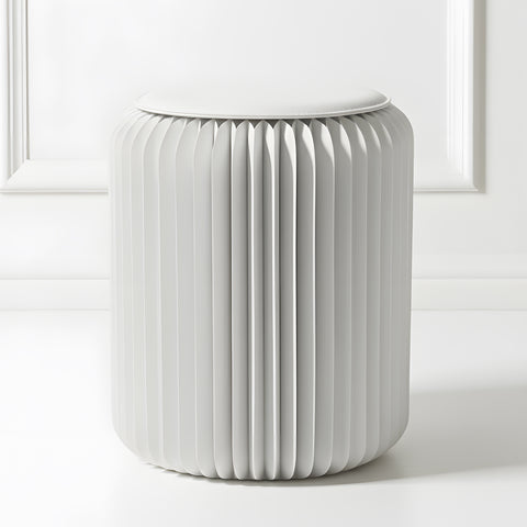 Tabouret pliable blanc Sacré - Cœur, Léon - Stooly