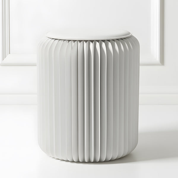 Tabouret pliable blanc Sacré - Cœur, Léon - Stooly