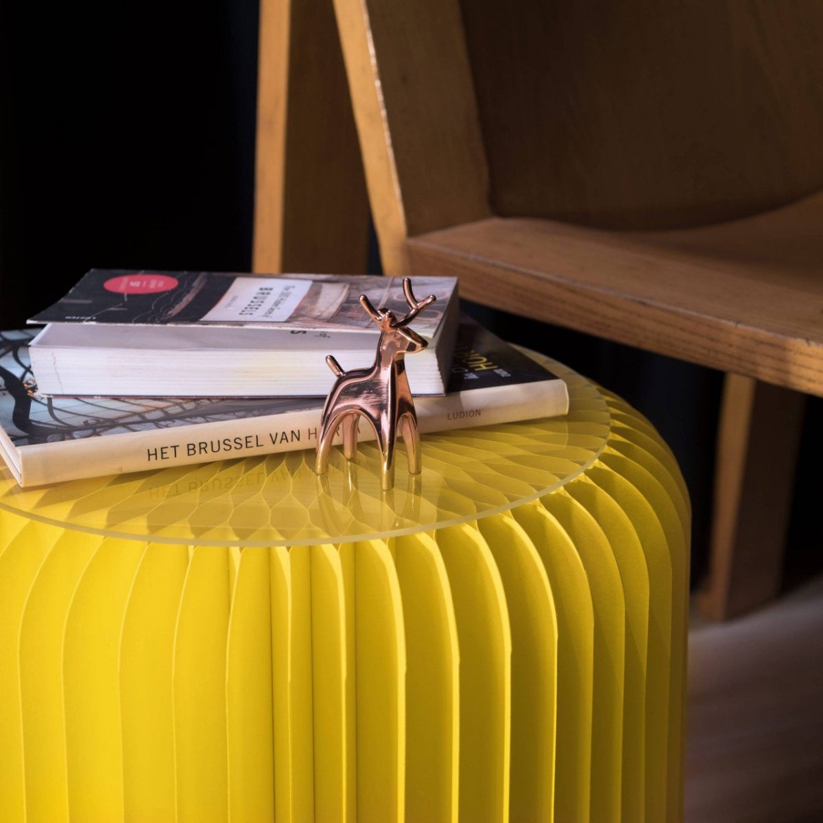 Tabouret pliable Jaune Bastille, Léon - Stooly