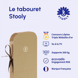 Tabouret pliable, Léon 42 cm - Offre QVEMA - Stooly