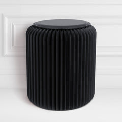 Tabouret pliable Noir Haussmann, Léon