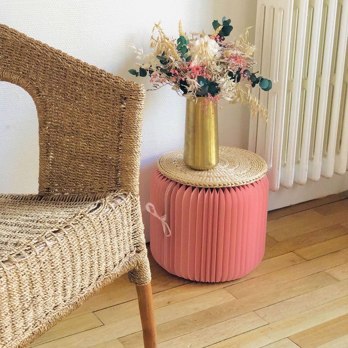 Tabouret pliable rose Montmartre, Léon - Stooly