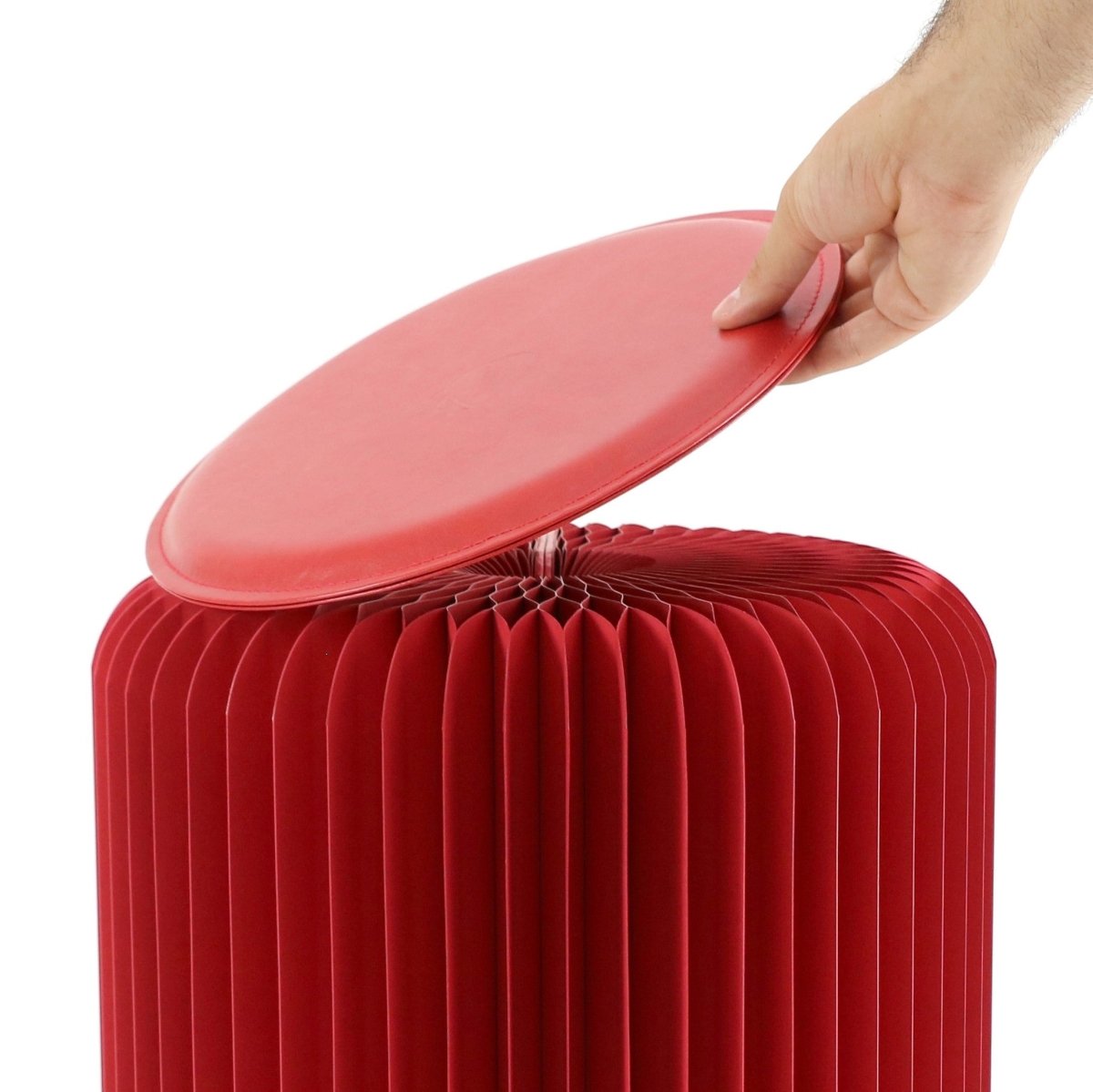 Tabouret pliable Rouge Pigalle, Léon - Stooly