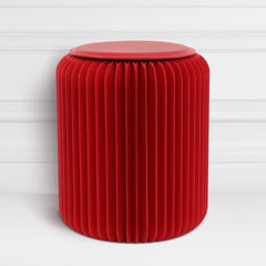 Tabouret pliable Rouge Pigalle, Léon