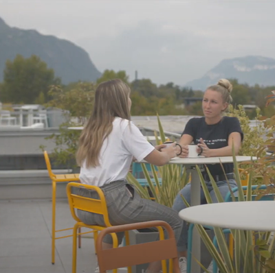 La terrasse du site Le Village