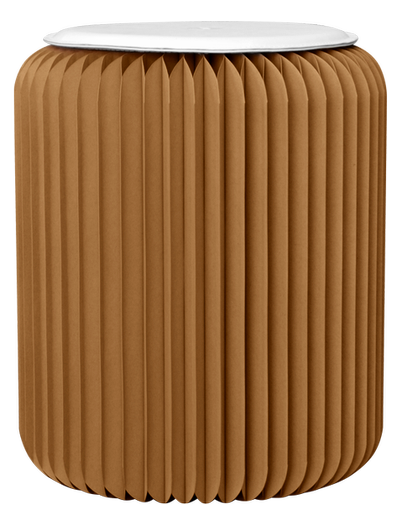 Le tabouret en carton marron